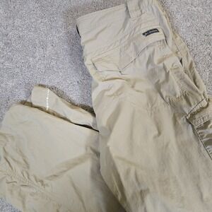 Columbia Silver Ridge Convertible Pants Men 34 x 34 Khaki Omni Shade UPF Hiking